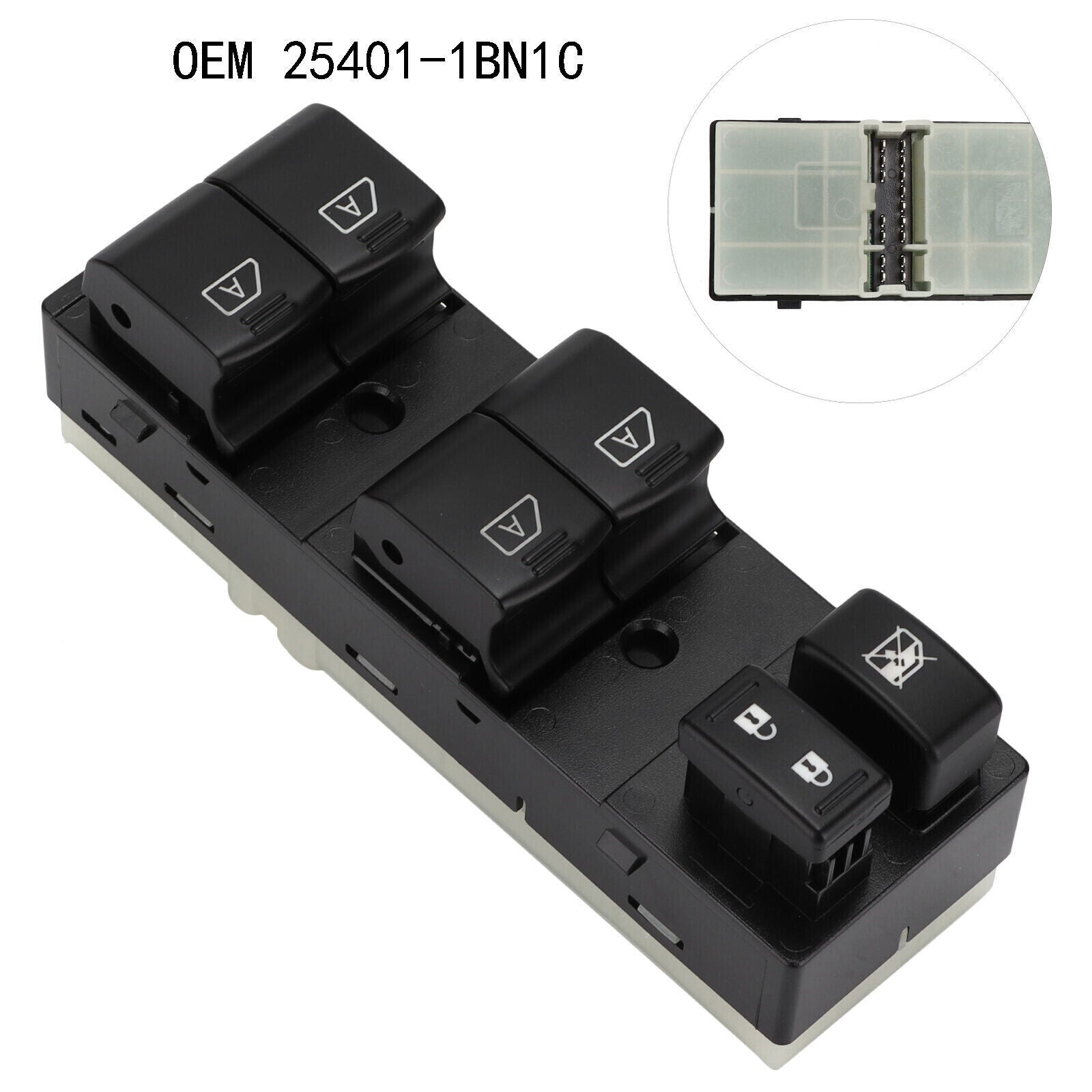For EX25 Window Control Switch Front Driver Side Electric 25401?1BN1C durability