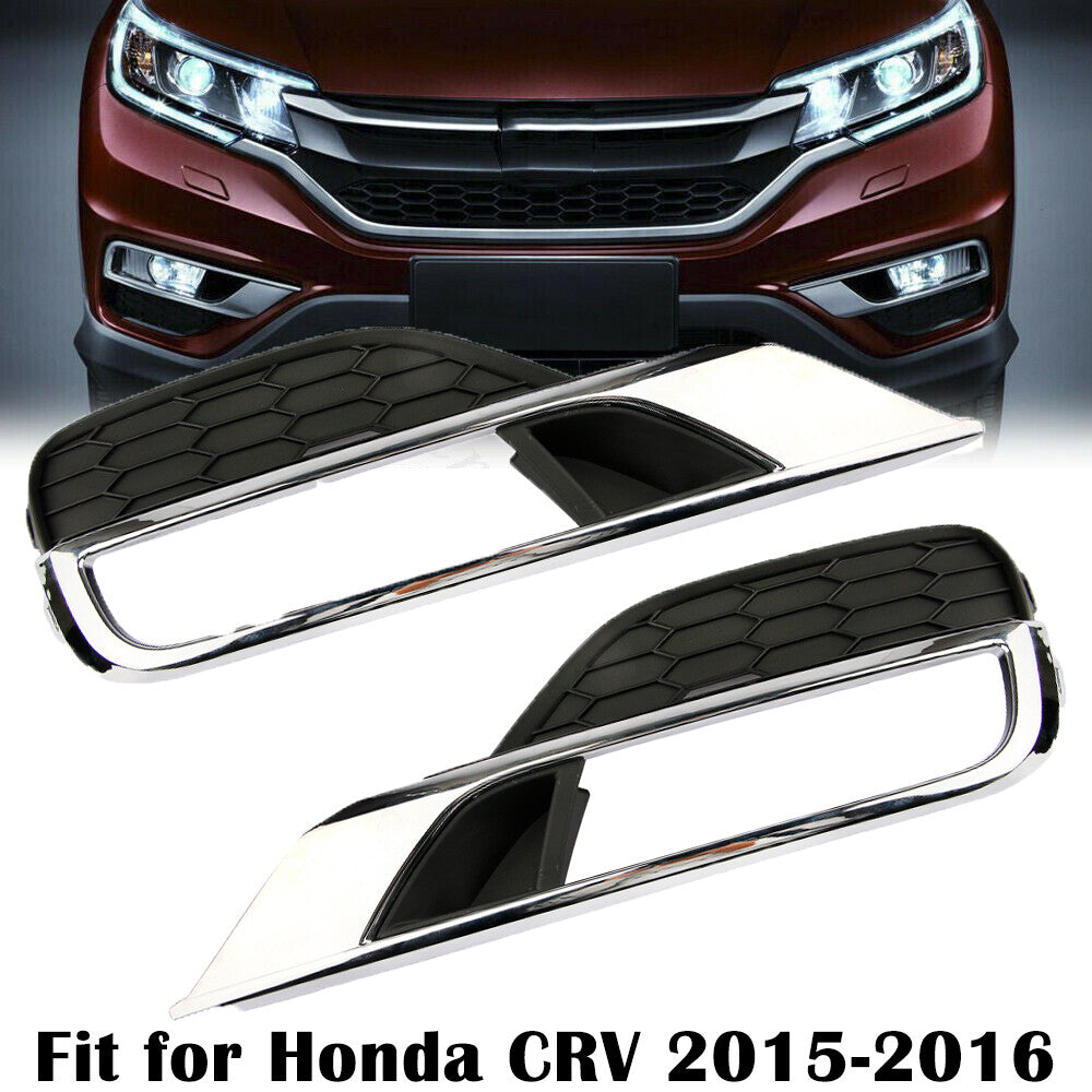 Fog light grille frame cover trim for 2015-2016 for Honda CR-V (Left + Right -)