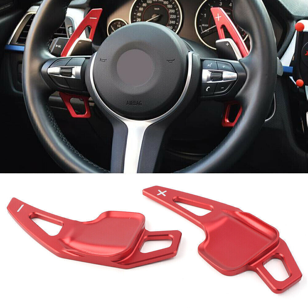 2pcs Steering Wheel Shift Paddle Blade Shifter Extension Trim Fit for BMW F10 F30