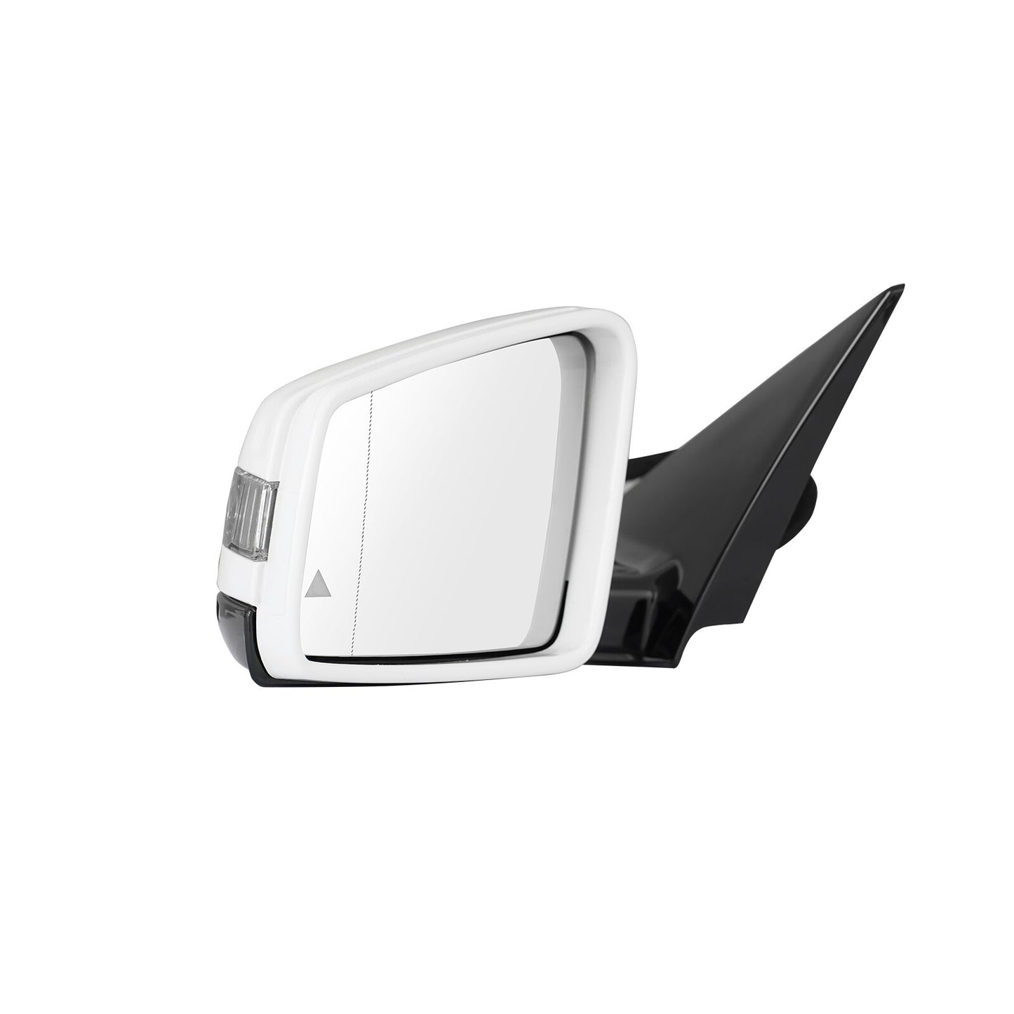 White mirrored surface with blind spot function suitable for Mercedes E350, E550, E400 Coupe - Driver (left side) - 10-17