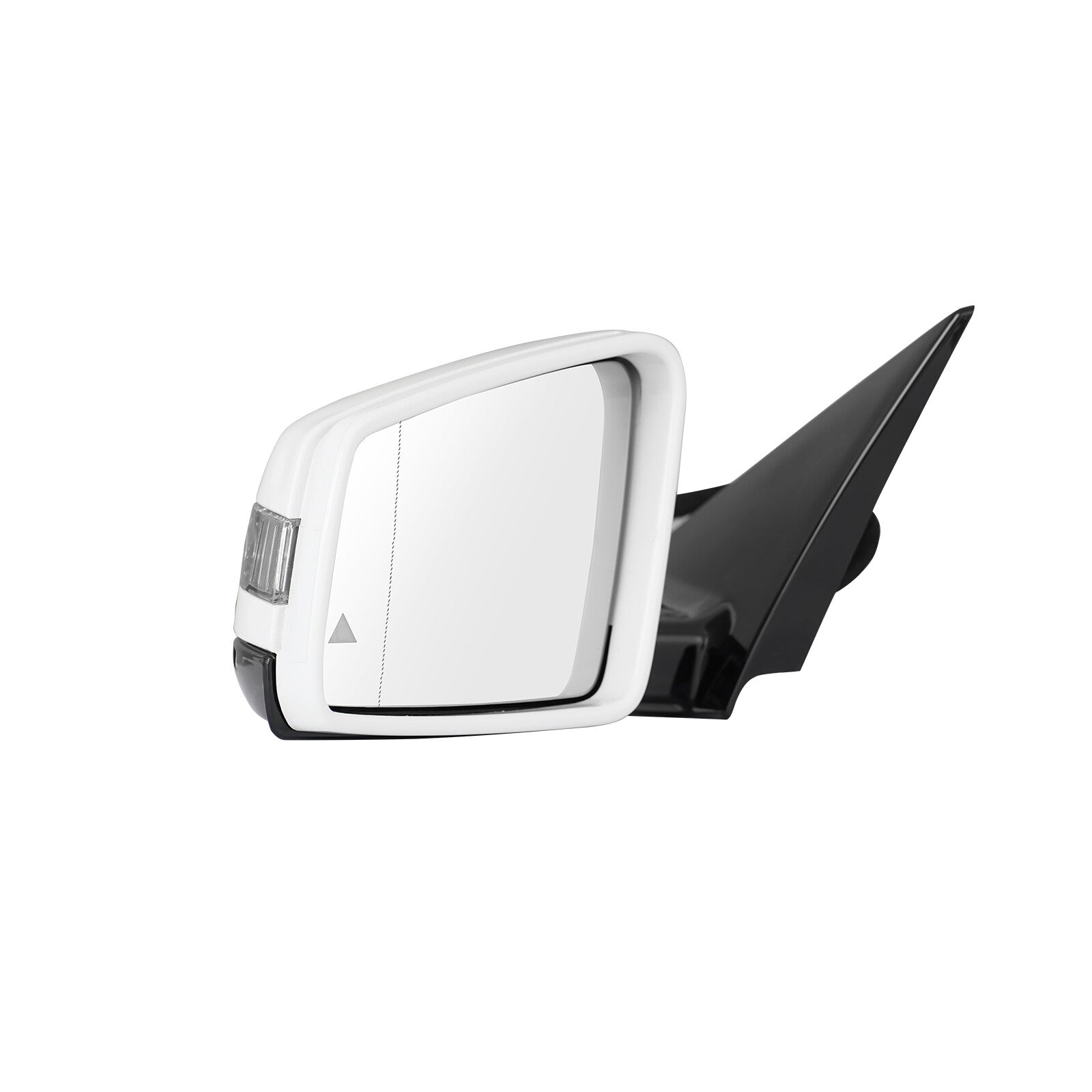 White mirrored surface with blind spot function suitable for Mercedes E350, E550, E400 Coupe - Driver (left side) - 10-17