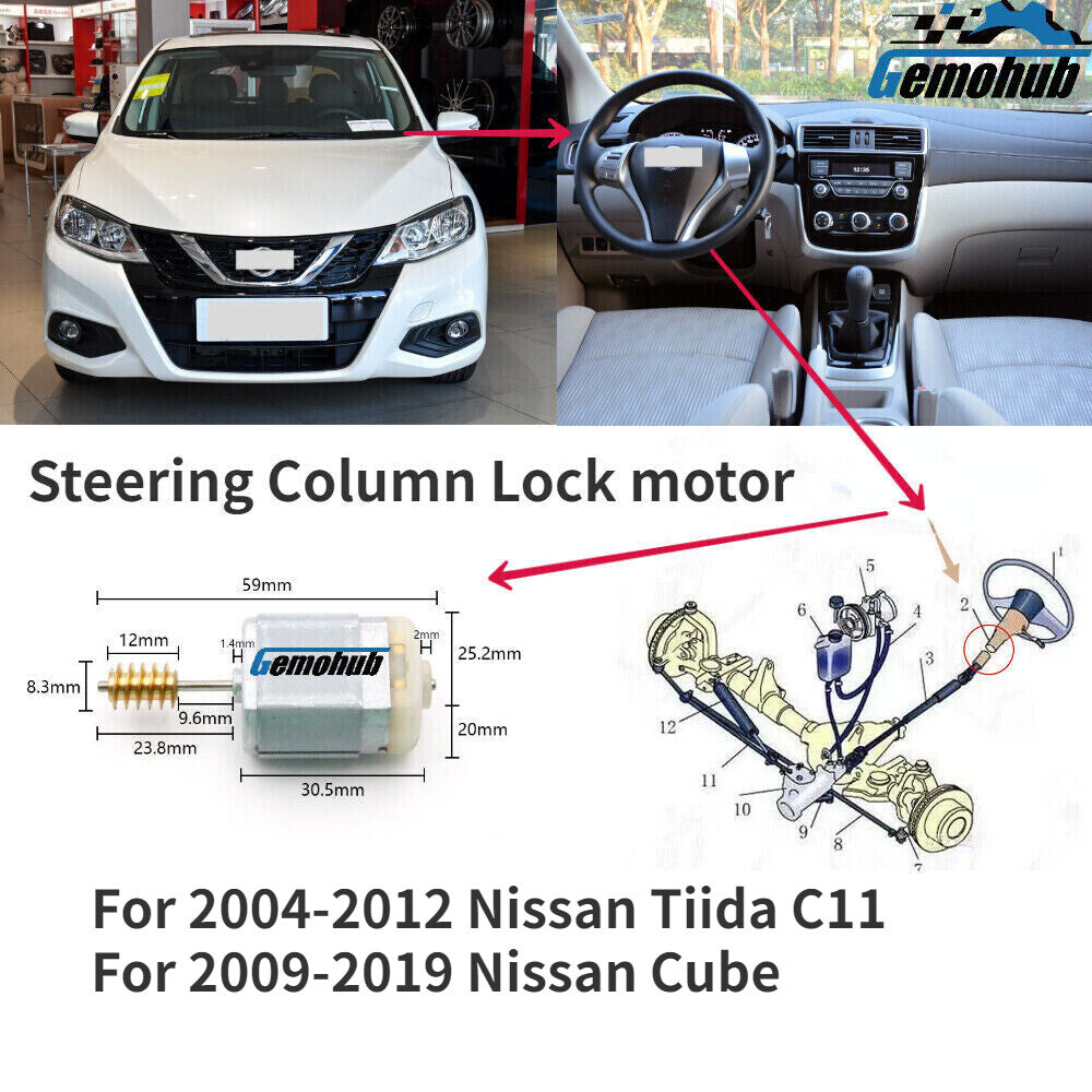 Steering Column Lock Motor BBP860371 For 2009-2013 for Mazda 3 6 / 2007-2014 for Mazda 2