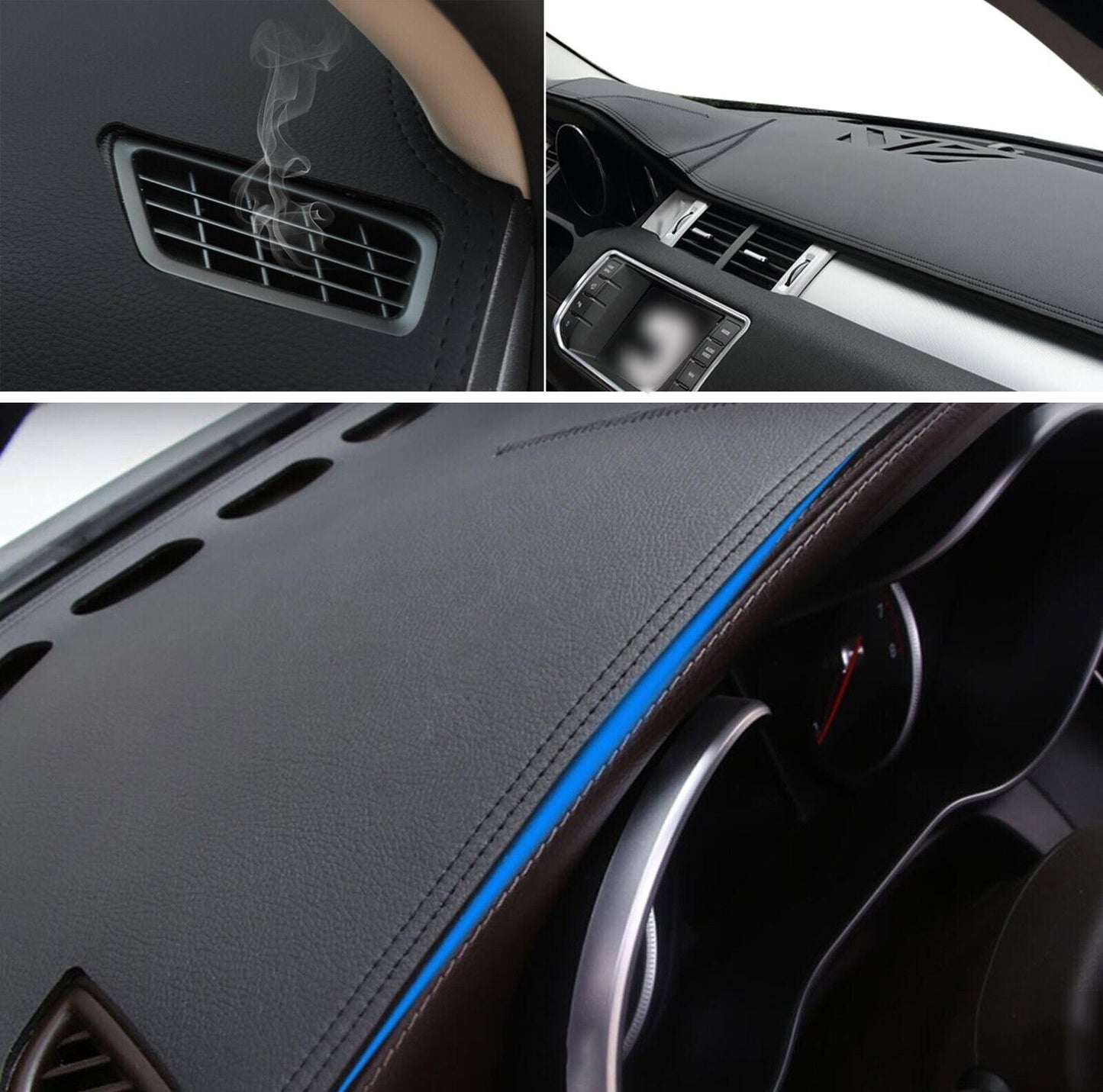 1PCS PU leather Dashboard Dash Mat Non-slip DashMat Sun Shade Pad For Polo 2022+