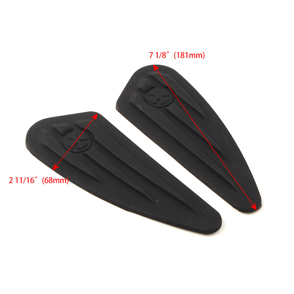 Fit for Harley Softail Dyna Sportster Rubber Fuel Gas Tank Knee Pads Decals Stickers