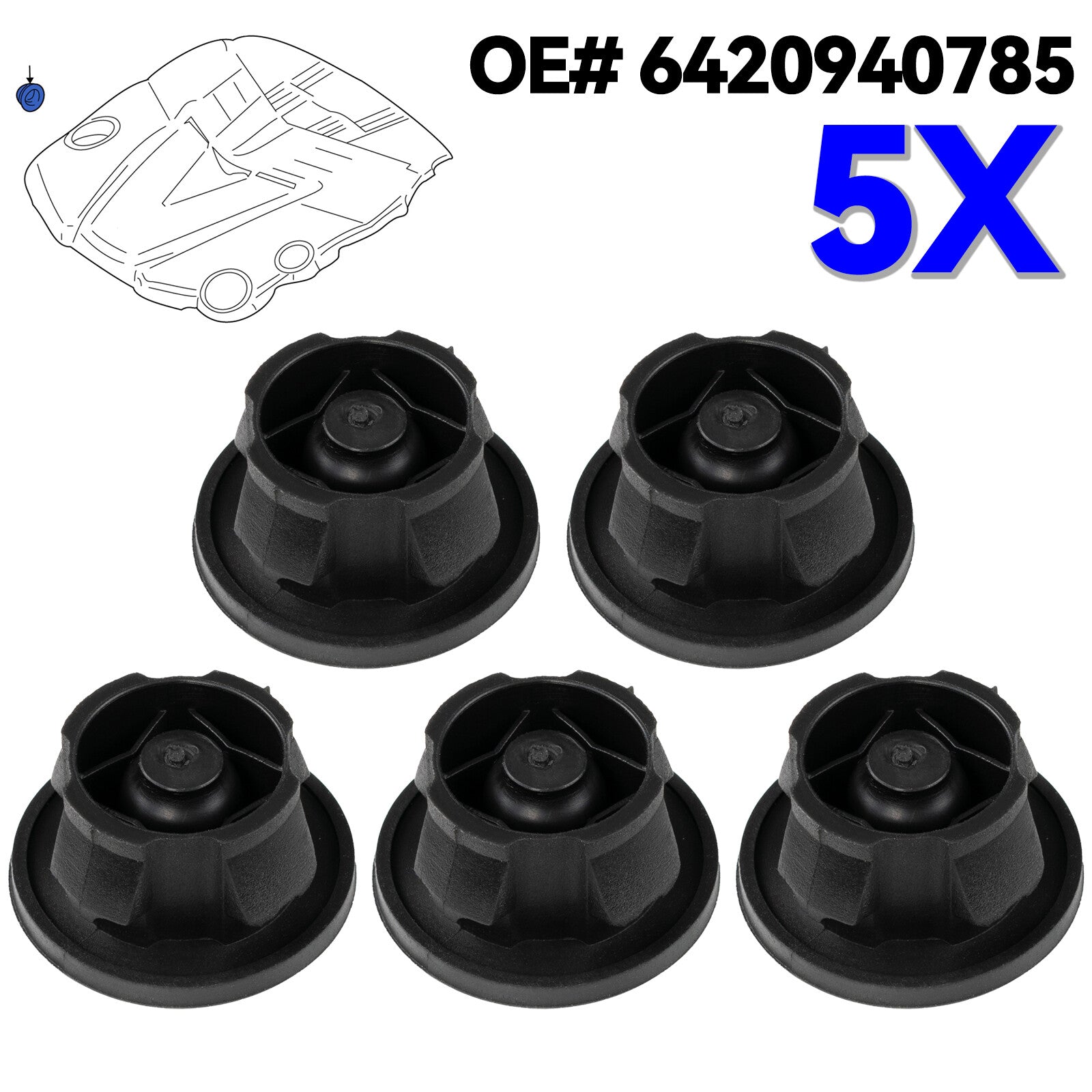 Mounting element ball pan for Mercedes-Benz C-Class S212 W204 6420940785