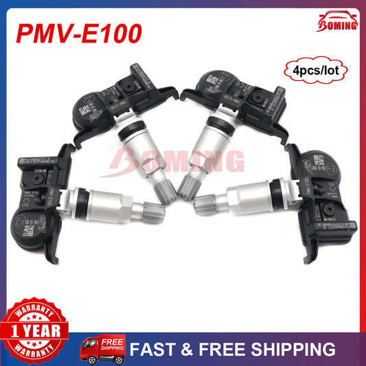 4-pack of Tire Pressure Sensors (TPMS) PMV-E100 for Toyota for Avalon for Camry 42607-02090