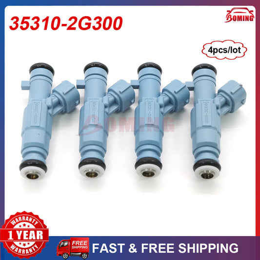 35310-2G300 Fuel Injector for Hyundai Sonata for Tucson and for Kia Forte Optima - 4 new Pieces