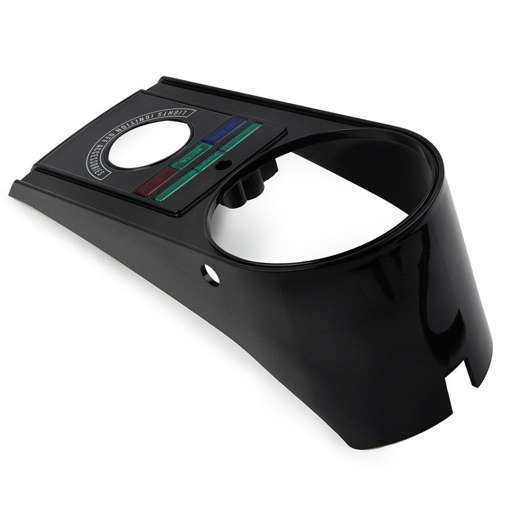 Black Speedometer Speedo Dash Panel Cover Housing Kit FIT 91-95 for Harley Softail