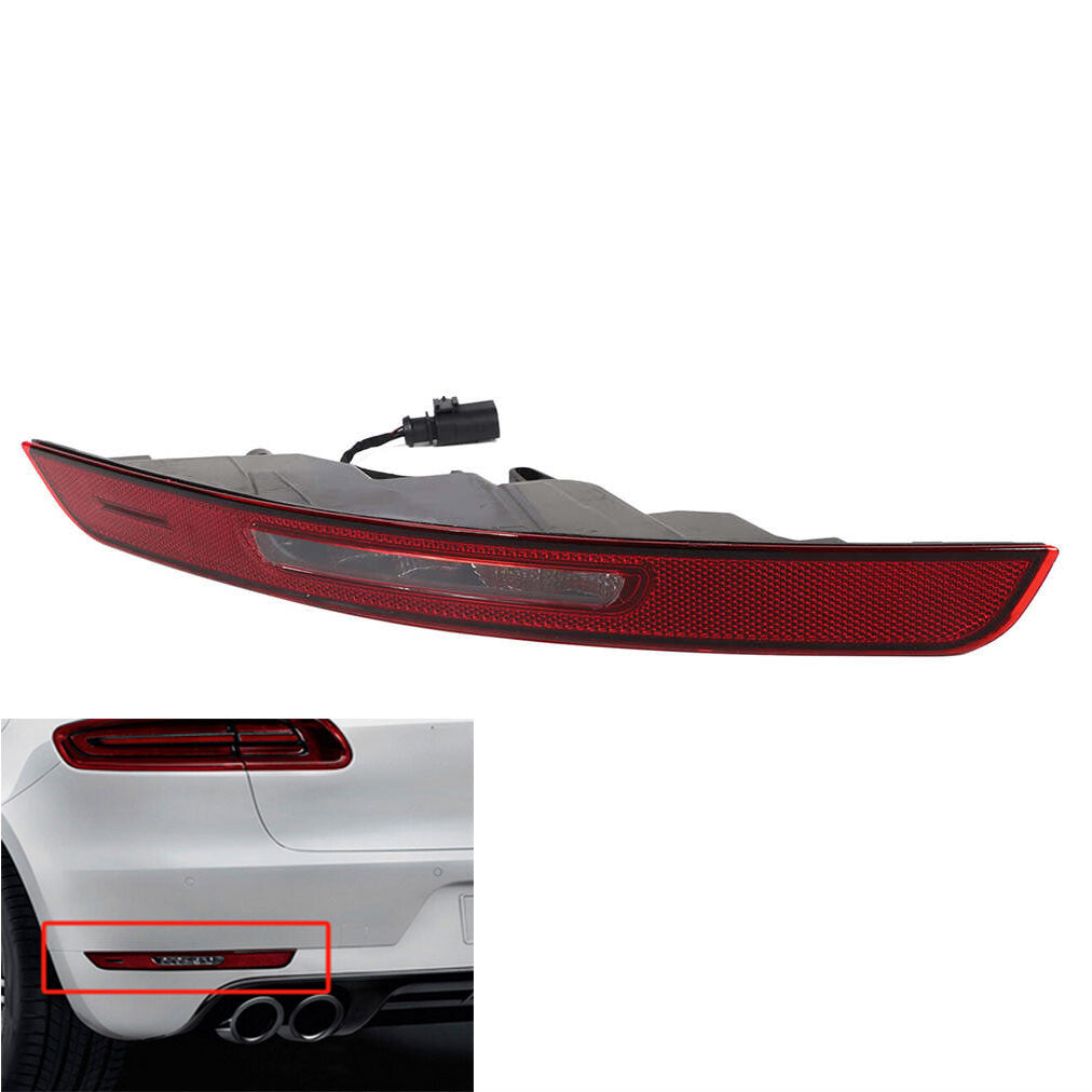 1-95B945725J Left rear bumper stop light reflector for Porsche Macan 14-20