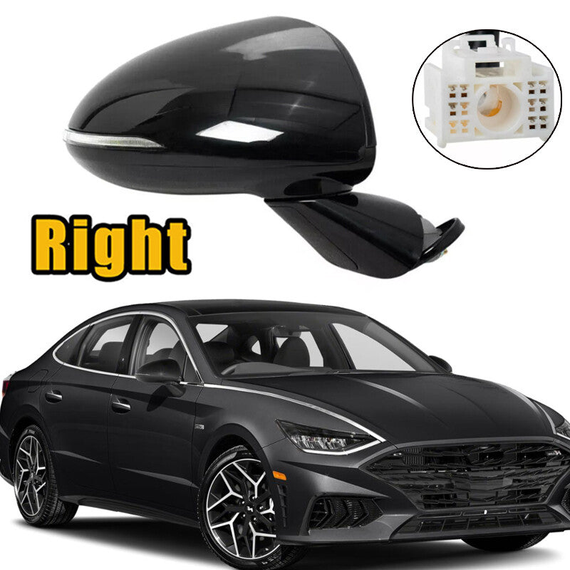 Right Rear Side View Door Mirror 8 Pin Passenger for Hyundai Sonata 2020-2022