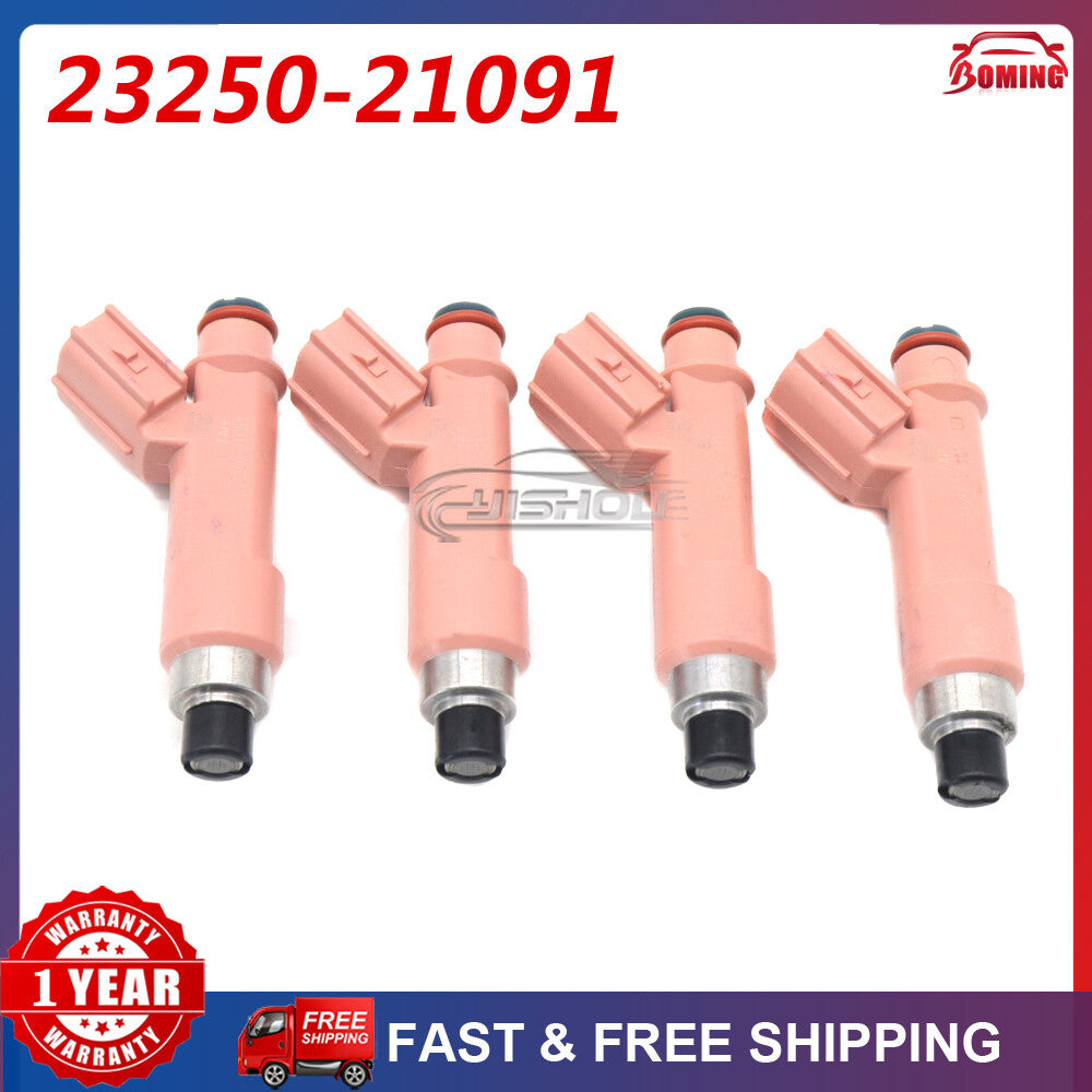 4PCS Fuel Injector Nozzle Replace for Toyota Prius C 1.5L 2012-2021 23250-21091