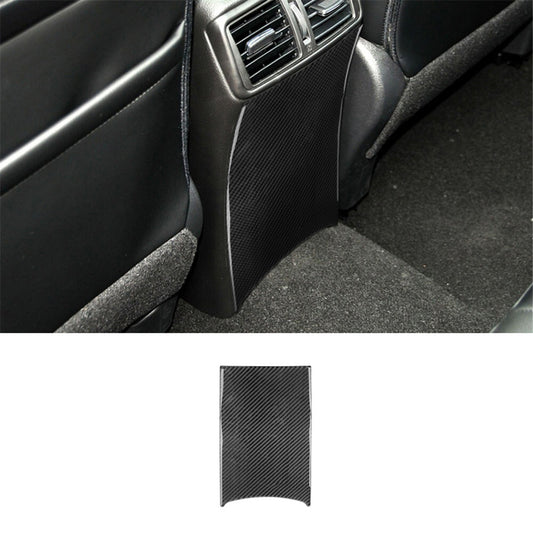 Carbon Fiber Rear Below Vent Outlet Panel Cover Trim for Nissan Rogue 2014-2016