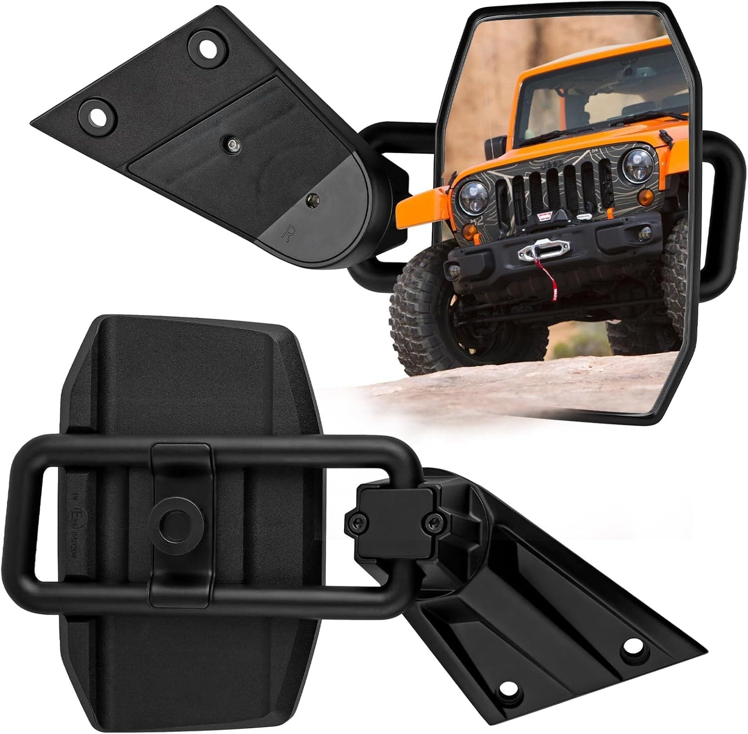 Doors off Mirrors for Jeep for Wrangler TJ JK JKU 1996-2018 Quick Release Side View