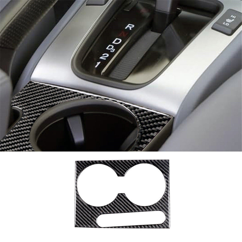 Carbon Fiber Watercup Holder Panel Trim Cover for Honda Accord Sedan 2003-2007