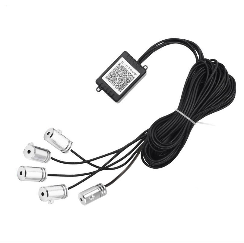 Car LED RGB Interior EL Neon Strip Atmosphere Multicolor light APP Phone Control
