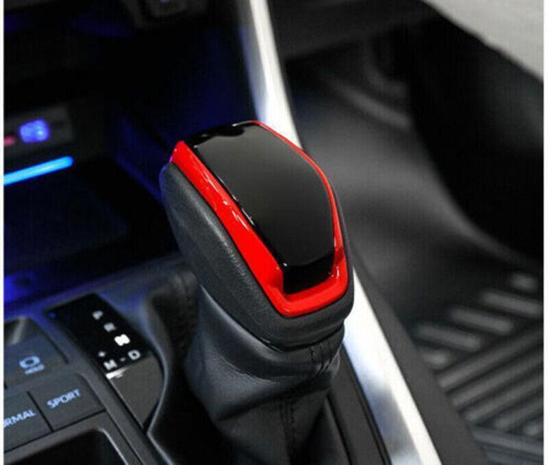 for Toyota RAV4 2019-2024 Red Black Inner Car Gear Shift Knob Cover Head Trim 1X