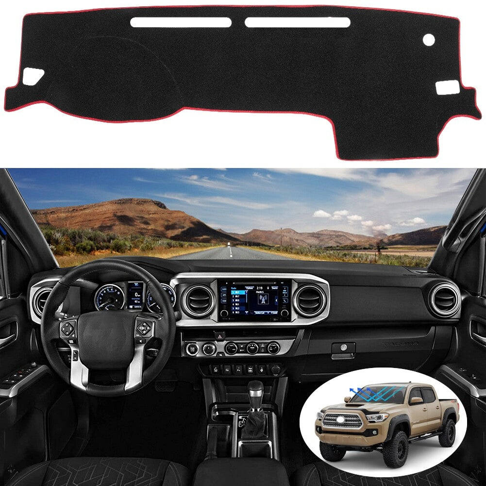 Fit Tacoma 2016-2021 Car Dashboard Dash Mat Non-Slip Sun Cover Pad Mat