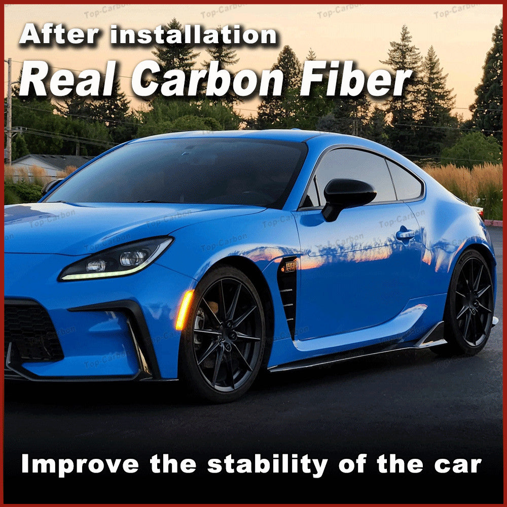for TOYOTA GR86 for Subaru BRZ 2022-2024 REAL Carbon Fiber Side Skirt Extension Lip