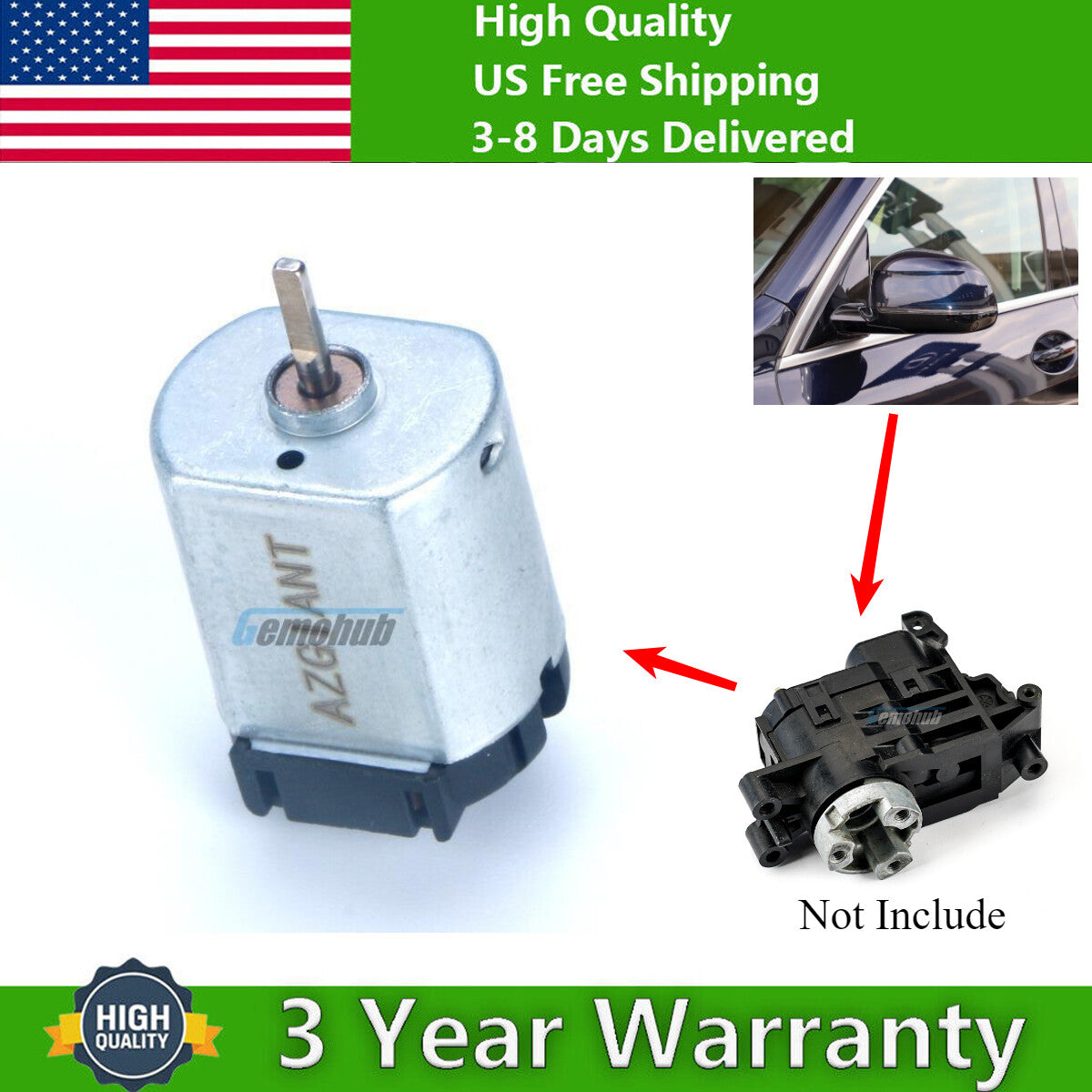 Side Wing Mirror Folding Motor FC140 for Toyota HiLux Rocco for Toyota Prado 2700
