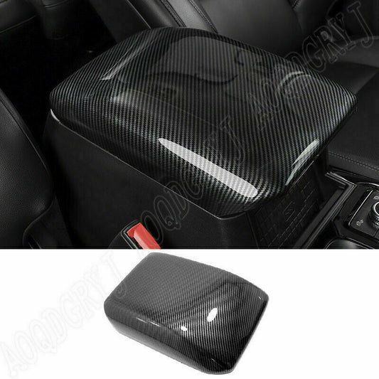 for Ford Explorer 2020-2022 Carbon Fiber Car Armrest Box Cover Trim Protector