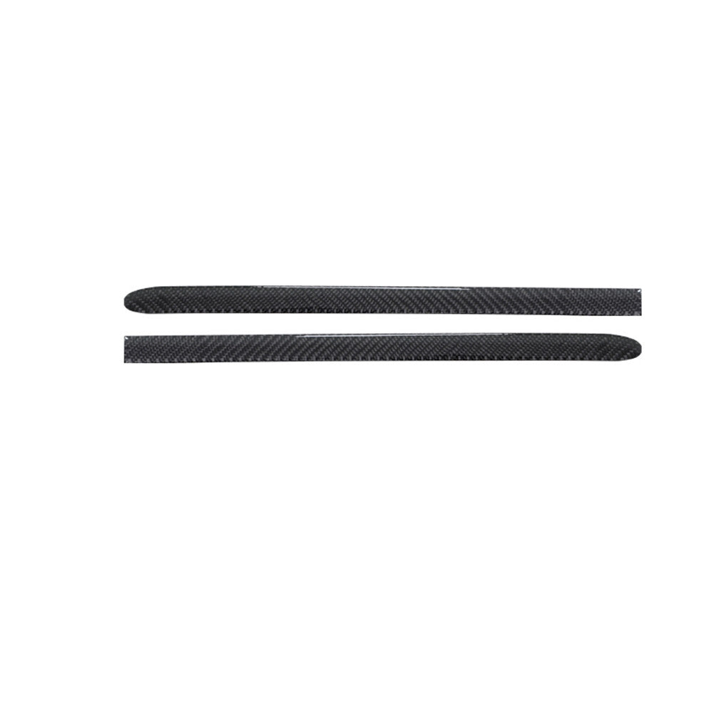 2X Carbon Fiber Interior Rear for Seat Strips Cover Trim for Porsche 718 2016-2022