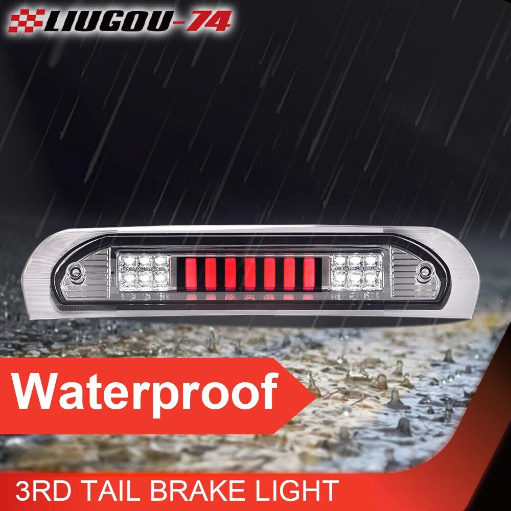 LED third tail brake light, cargo light, chrome housing, suitable for 02-09 for Dodge for Ram 1500