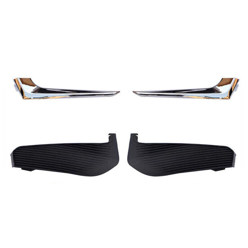 Chrome Front Bumper Fog Light Protector Kit 2016-2018 for Chevrolet Malibu XL