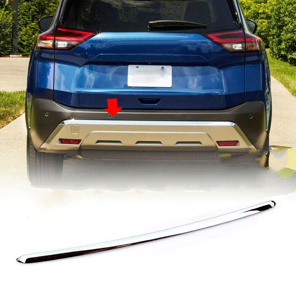 ABS Chrome Style Rear Lower Bumper Sill Molding Trim for Nissan Rogue 2021-2023