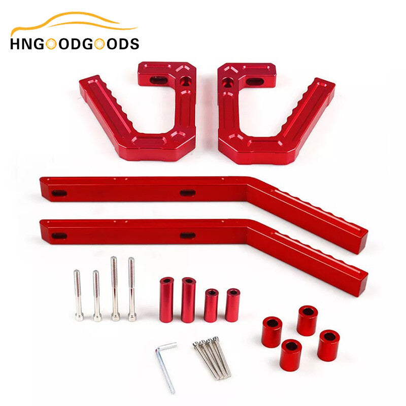 Red rear + front roof grab handle kit for 2007-18 for Jeep for Wrangler JK