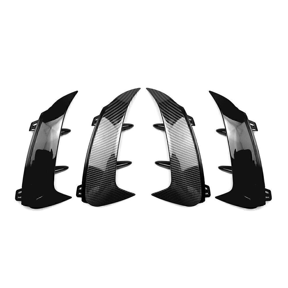 Rear Bumper Splitter Spoiler Canard Air Vent Fit for Benz A-class W177 A200 18-22