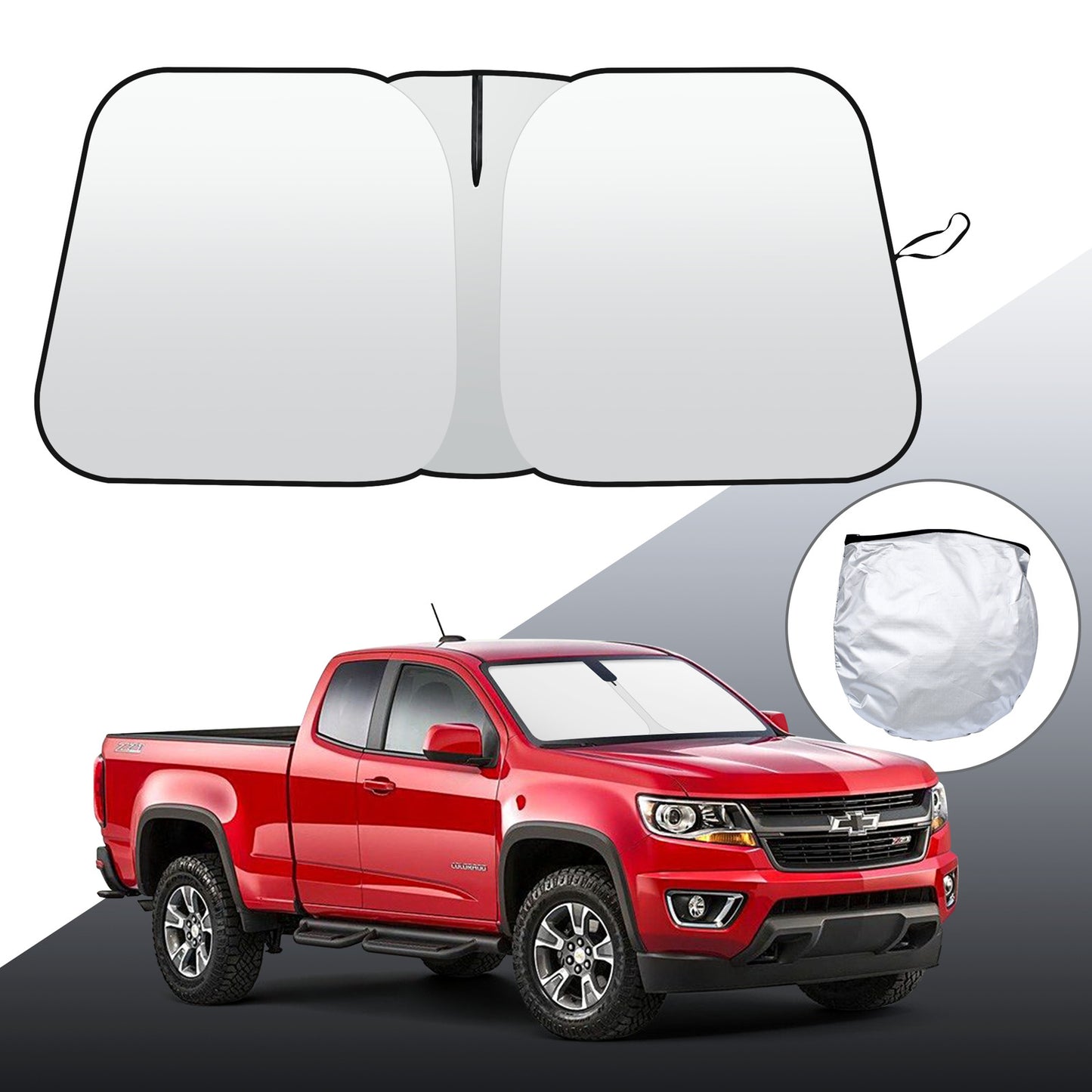 For 2015-2022 for Chevy Colorado Windshield Sunshade Foldable Cover Heat Block Visor