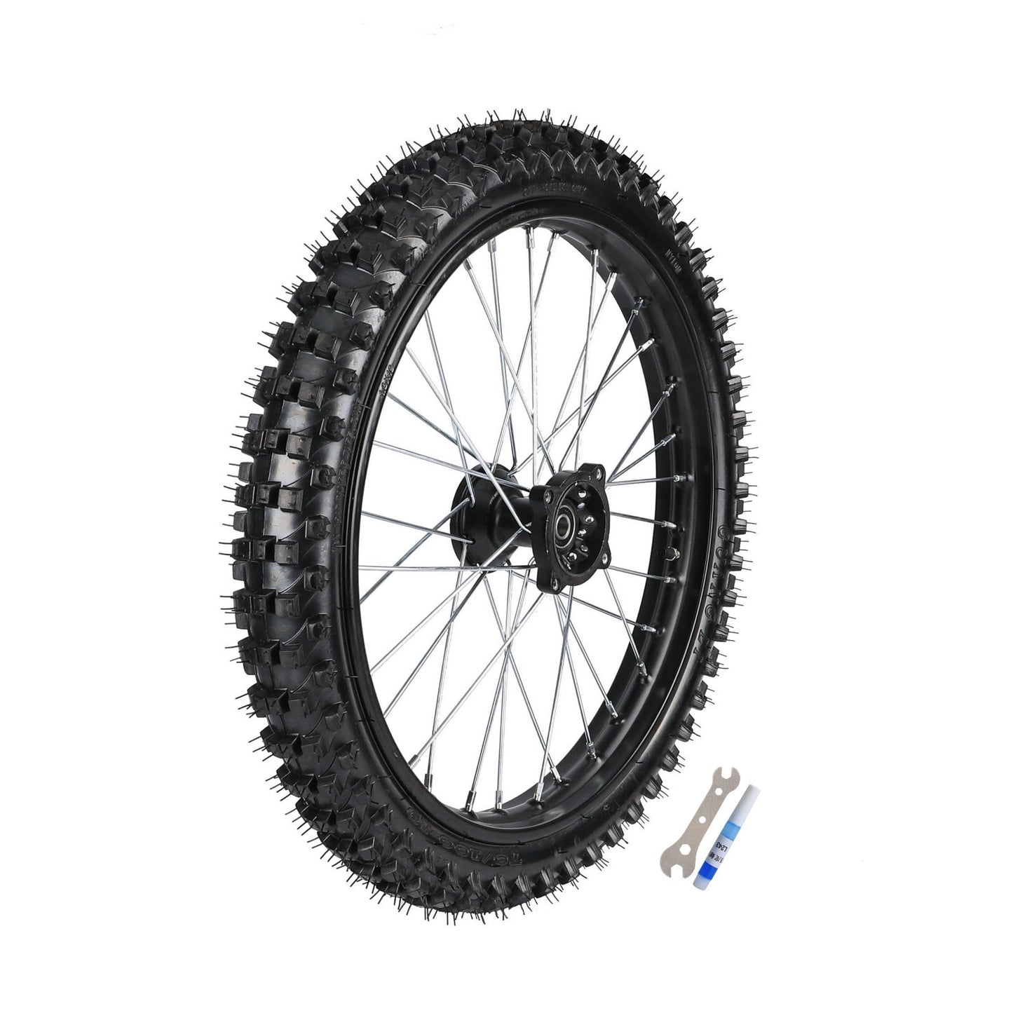 19-inch front wheel, 70/100-19 rim brakes suitable for Pit bicycles, Taotao 125cc, 150cc, 200cc...