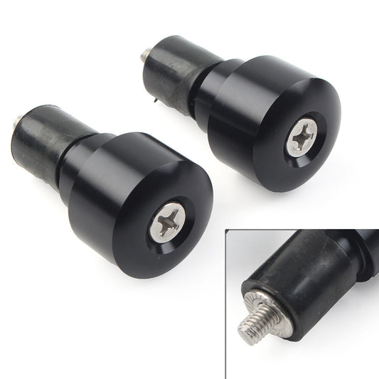 Handlebar Grips Bar End Slider Cap Motorcycle for HONDA CBR600RR Black ne