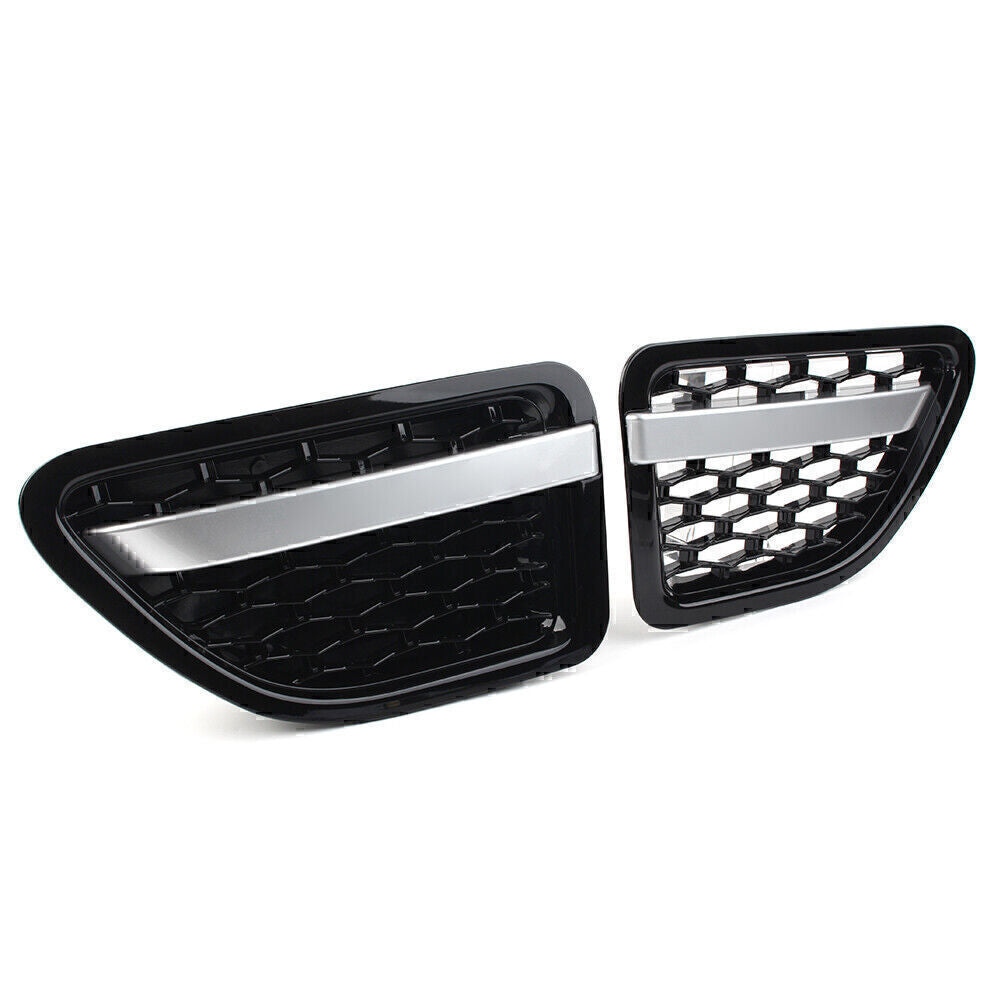 Black Silver Front Fender Air Vent Grille Grill Fit for Land Rover for Range Rover Sport