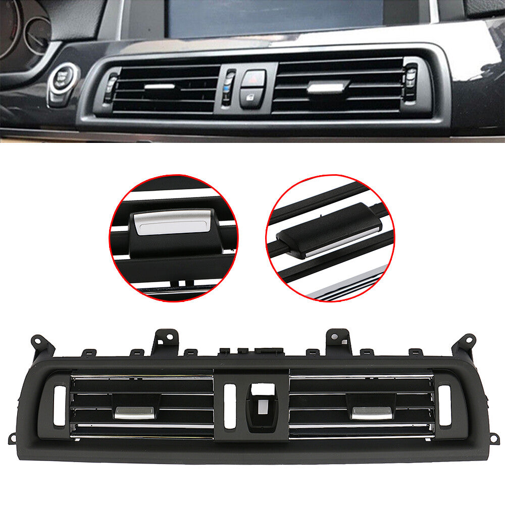 for BMW 528i, 520, 535i, 525, 528, 530 2010 - 2016: Front console grill dashboard AC vents.