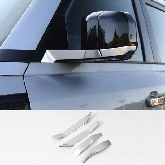 for Land Rover for Defender 20-2025 Silver Steel Rear View Mirror Anti-Scratch Strip