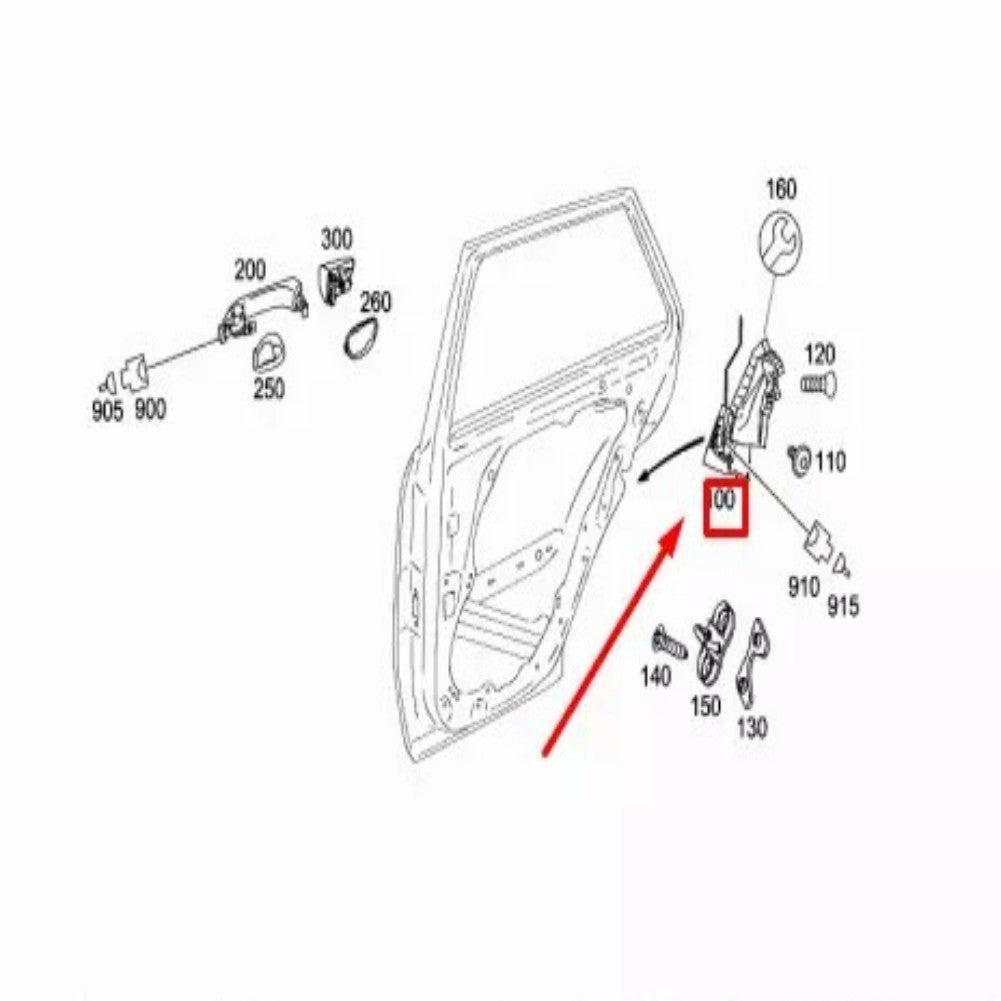 Door lock actuator suitable for Mercedes ML class W164 ML300 06-11