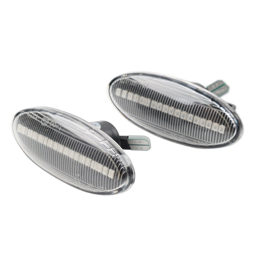 for Nissan Qashqai Juke X-trail Dynamic Clear LED Side Marker Turn Signal Light
