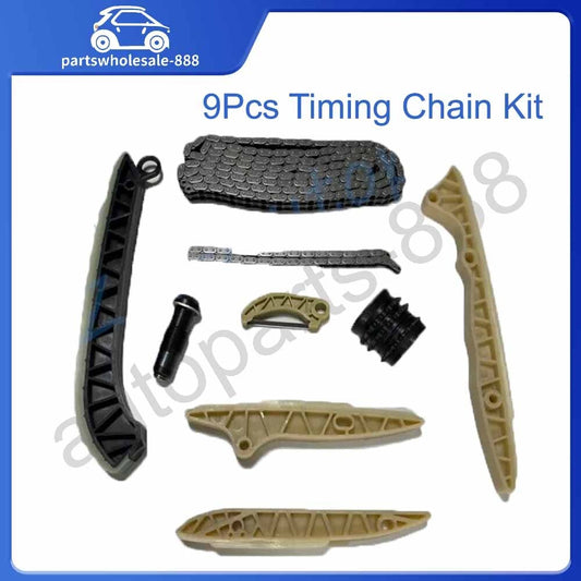 Set of 9Pcs Timing Chain Kit for Mercedes-Benz C 300 GLK 300 3.0L GLK 350 3.5L