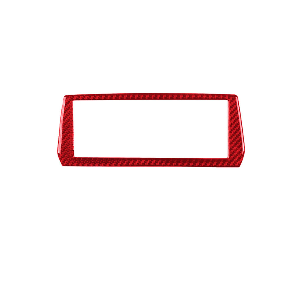 Red Carbon Fiber GPS Navigation Display Cover Trim for Toyota Supra A90 2019-22
