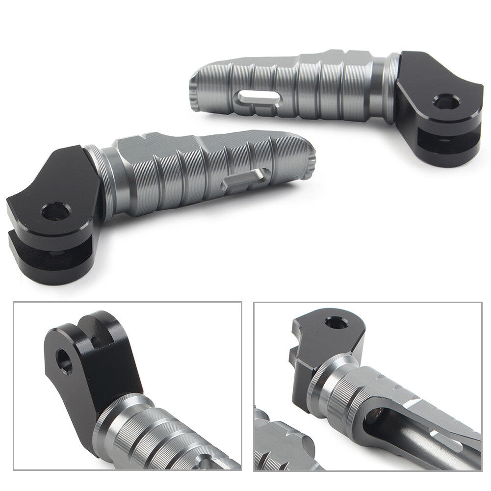 2x CNC Front Foot Pegs Footpegs Pedal Aluminum For T100 T120 2016-2022
