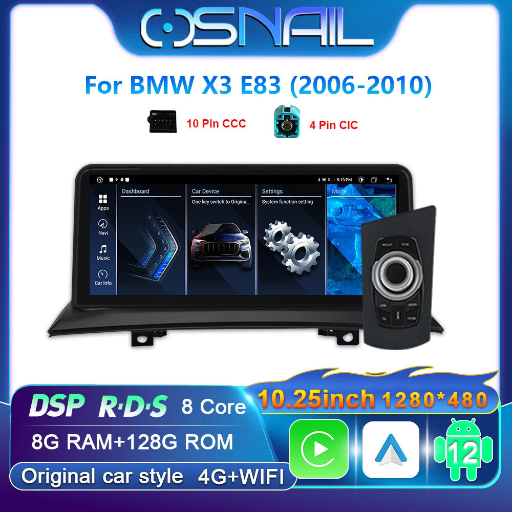 Car Radio for BMW X3 E83 IPS Screen Video Player GPS Navigation Stereo 2006-2010