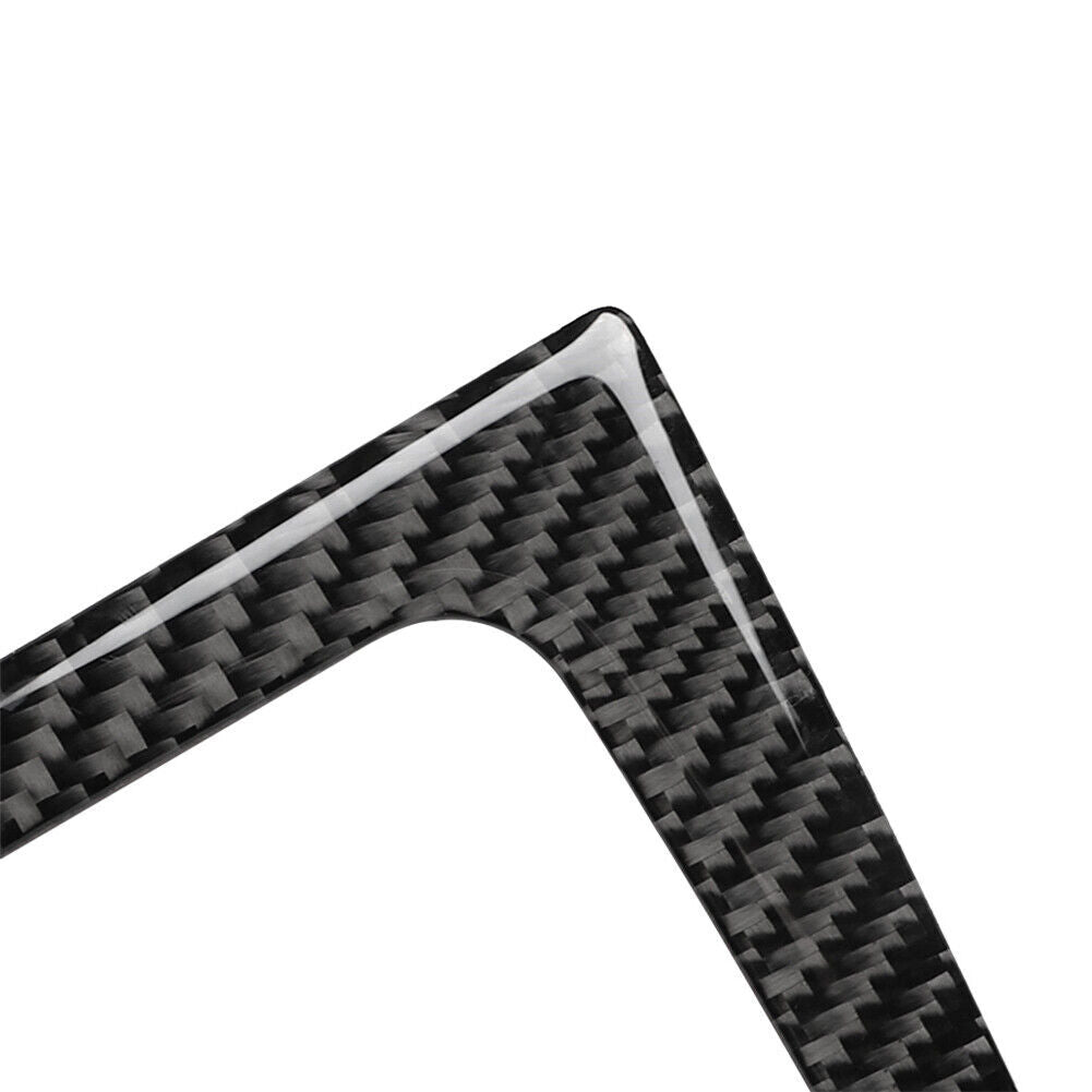 Carbon Fiber Interior Gear Shift Panel Trim Cover Sticker for Audi Q7 2016-2019
