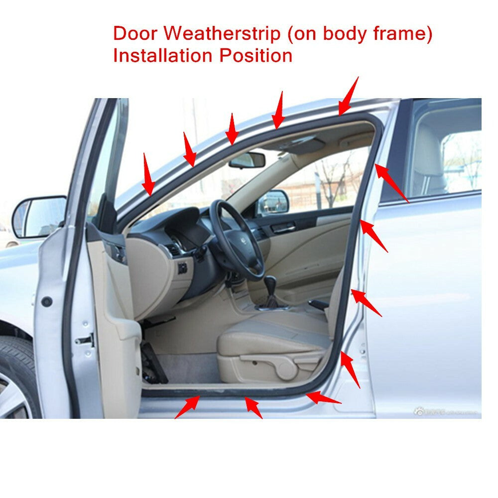 Rear left door rubber Weatherstrip body sealant for Honda Accord sedan 03-2007