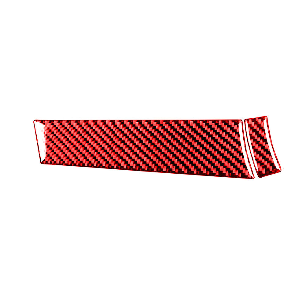 Red Carbon Fiber Driver Side Dashboard Cover Trim for Mitsubishi Lancer 2008-15