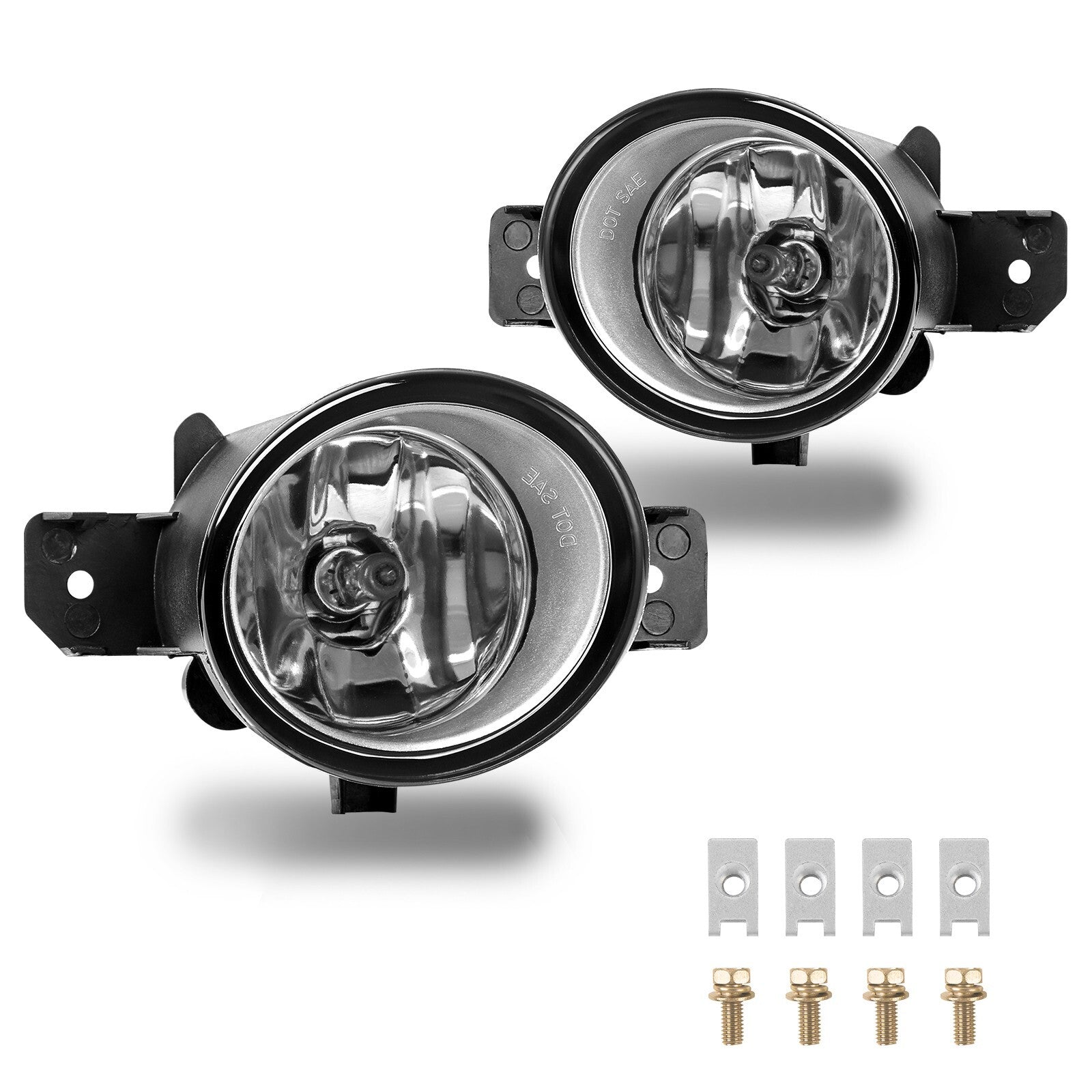 Fog lights compatible with for NISSAN Altima Sentra Maxima Rogue for Infiniti QX60 - Clear - new