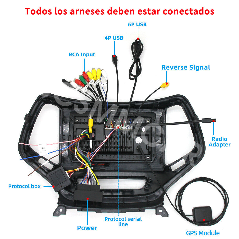 Fit for Jeep Cherokee 2013-2020 Android 14 Car Stereo Radio GPS For CarPlay WIFI