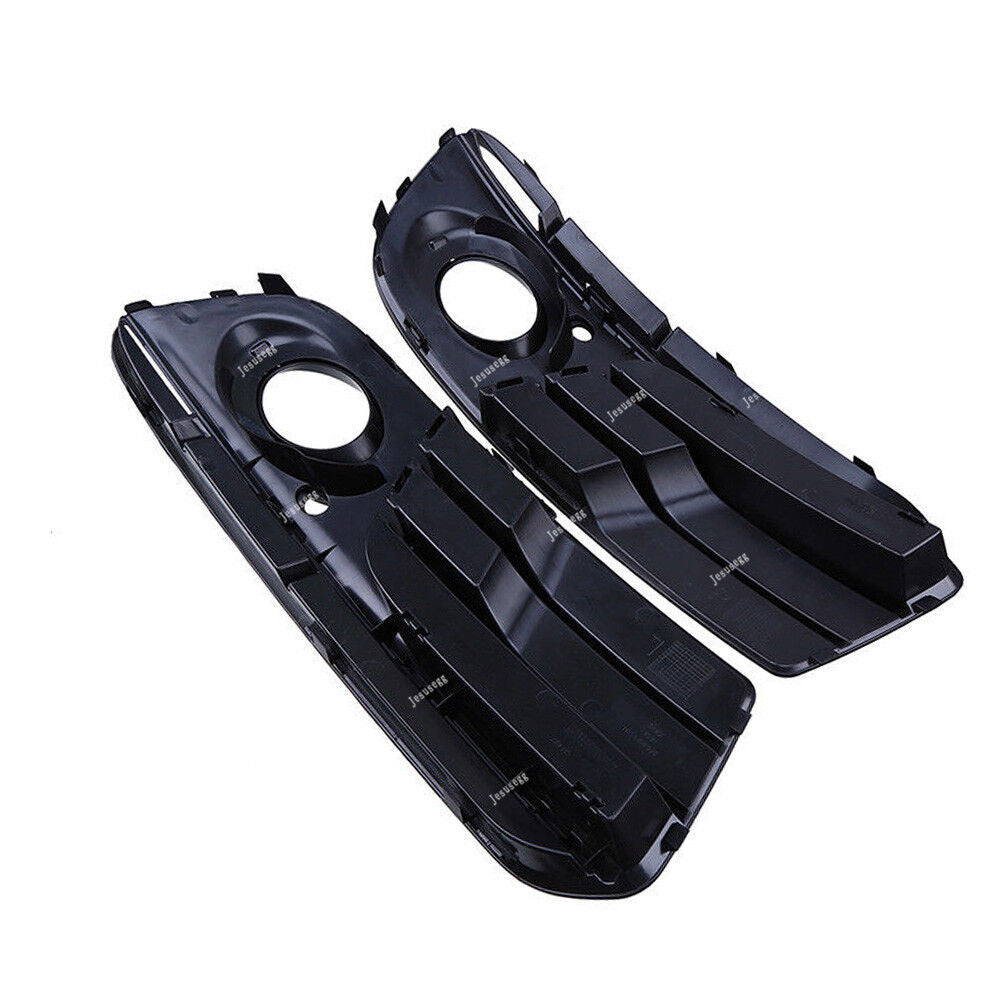 2Pcs Front Bumper Lower Fog Light Grille Chrome Trim Fit for Audi Q5 2013-2014