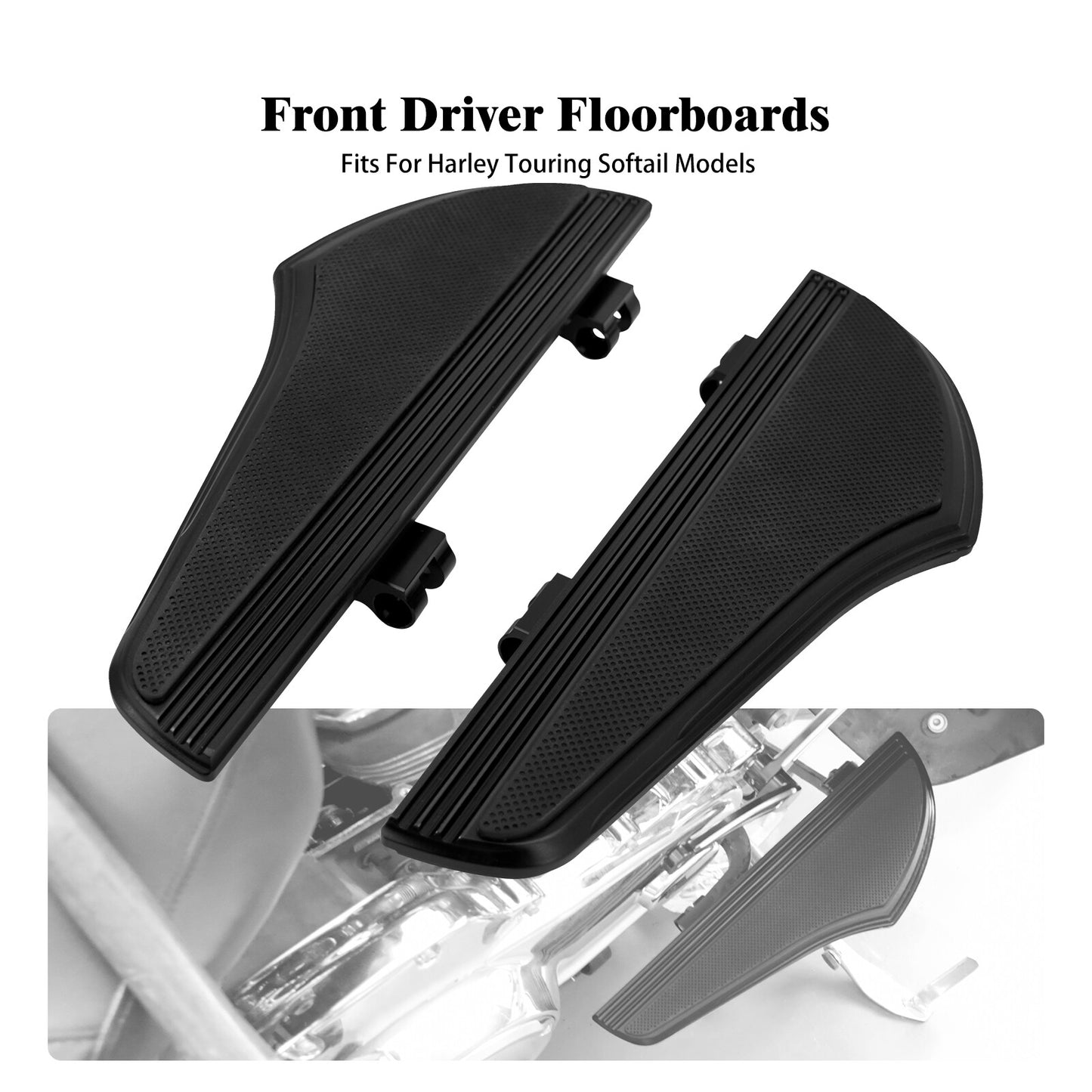 Driver Non-Slip Floorboards Foot Peg for Harley Electra Road Glide Softail Dyna