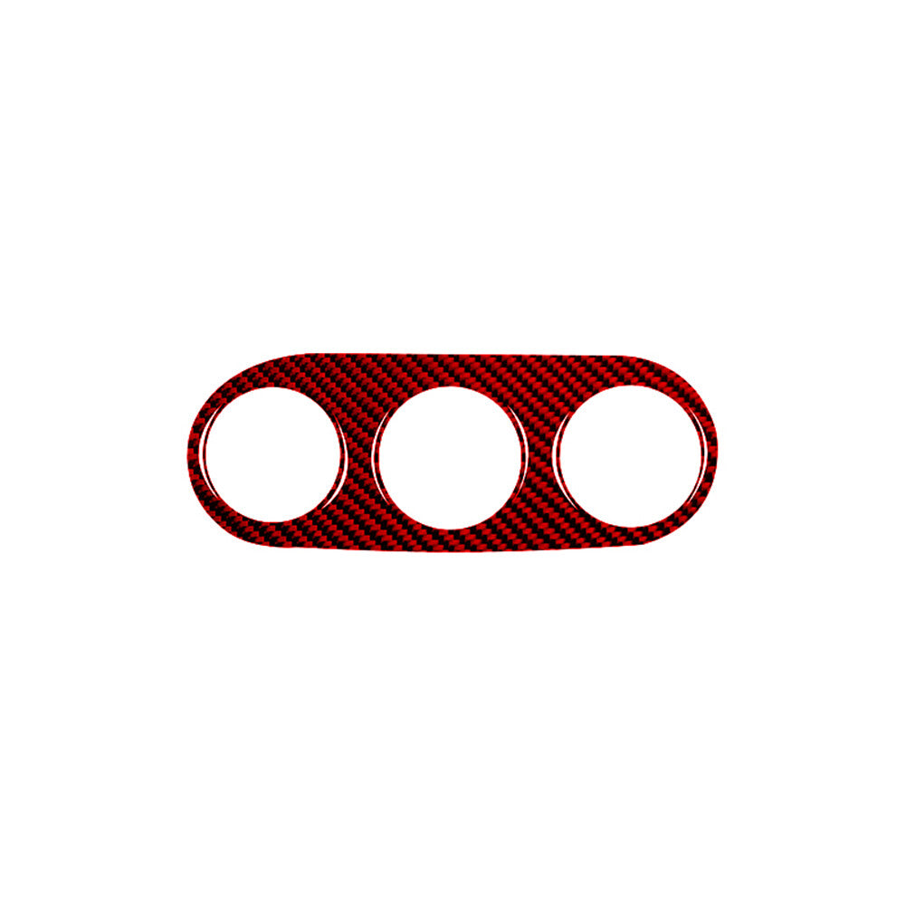 Red Carbon Fiber Central A/C Console Panel Cover Trim for RAM Promaster 2014-21